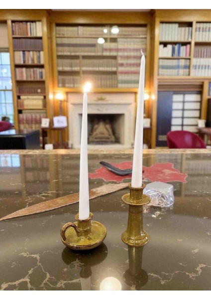 Iv Blue Purple Homedecor Of The Candlestick Beyaz 36×3cm Büyük Şamdan Mumu