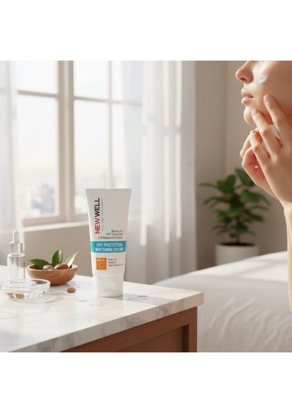 SPF15+ Cilt Beyazlatıcı Krem – Argan Yağlı Leke Karşıtı Yüz Beyazlatıcı