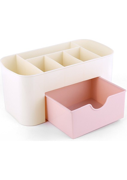 Dekoratif Masa Üstü Organizer Makyaj Manikür Aletleri Kalemlik Fırçalık Çok Amaçlı Organizer Pembe fırsatları