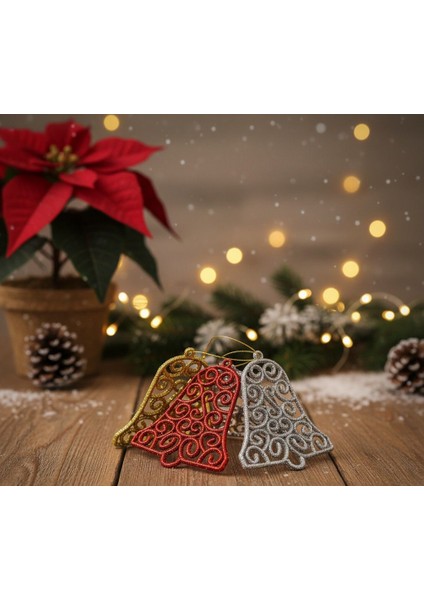 Yılbaşı Ağacı Süsü – Çan Figürü (3’lü Paket) modelleri