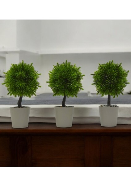 Yapay Ağaç Yılbaşı Ağacı Saksılı Canlı Şık Görünüm 1 Adet