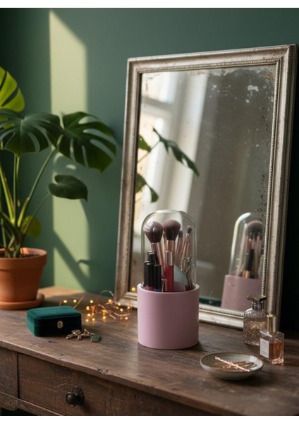 Makyaj Organizer Kapaklı Banyo Düzenleyici 6 Bölmeli fiyatları