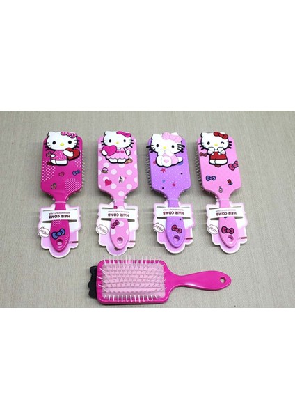 Sevimli Hello Kitty Temalı Renkli Saç Fırçası – Çocuk Tarağı Vip 4 Renk fiyatları