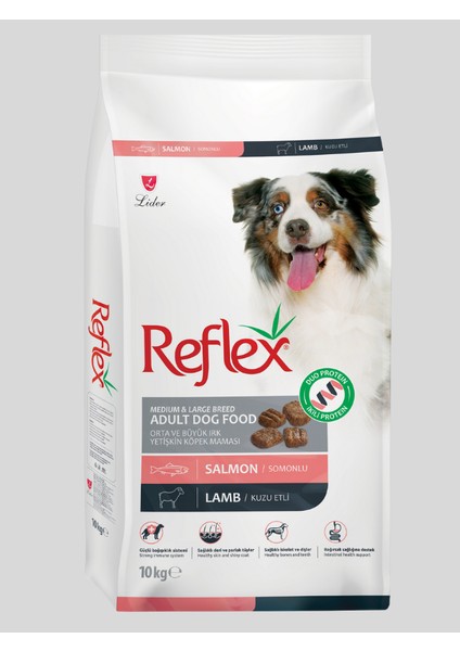 Duo Protein Somonlu & Kuzu Etli Orta ve Büyük Irk Yetişkin Köpek Maması 10 kg