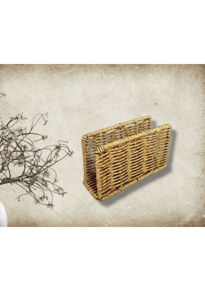 Hasır Rattan Peçetelik Diktörtgen Saklama Kutusu modelleri
