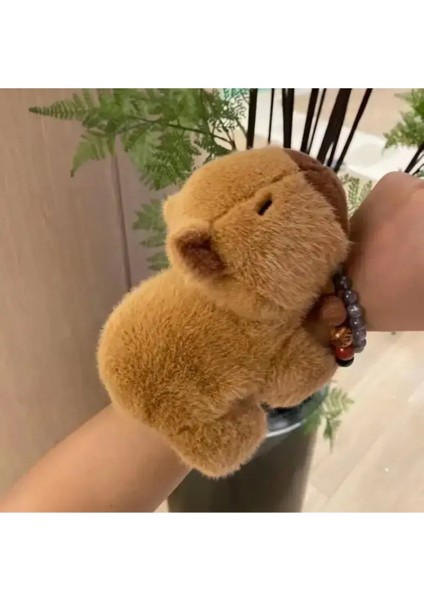 Kola Takılan Capybara Peluş Bileklik Tüylü Esnek Kollu modelleri