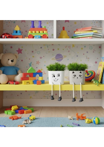 Saksılı Yapay Çiçek Sallanan Ayaklı Şık Canlı Görünüm 1 Adet fiyatları