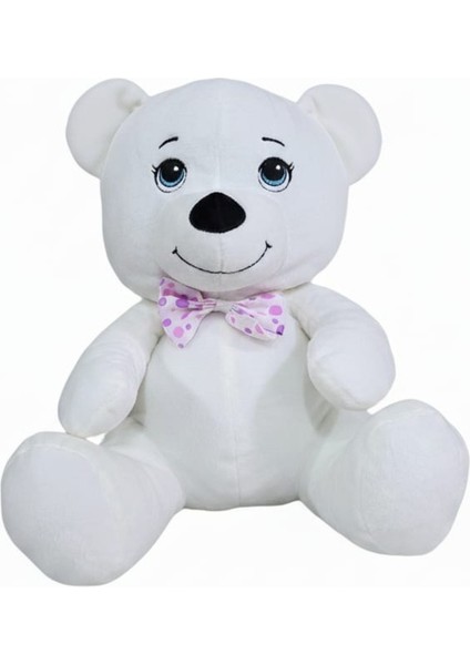 Sevimli Peluş Ayıcık Oyuncak Beyaz Papyonlu modelleri