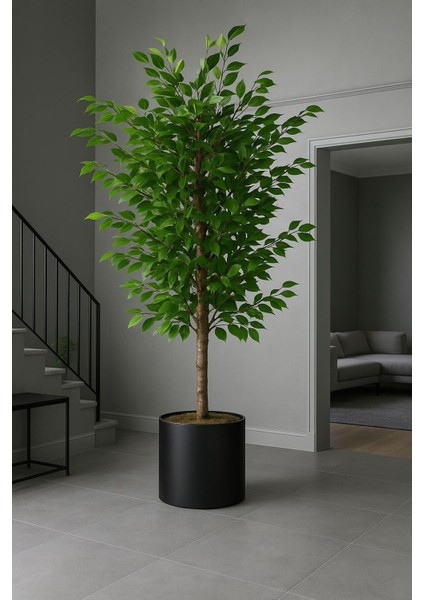 Yapay Ağaç Benjamin 150 cm Dolgun Yapraklı Lux Metal Saksı Dahıl fiyatları