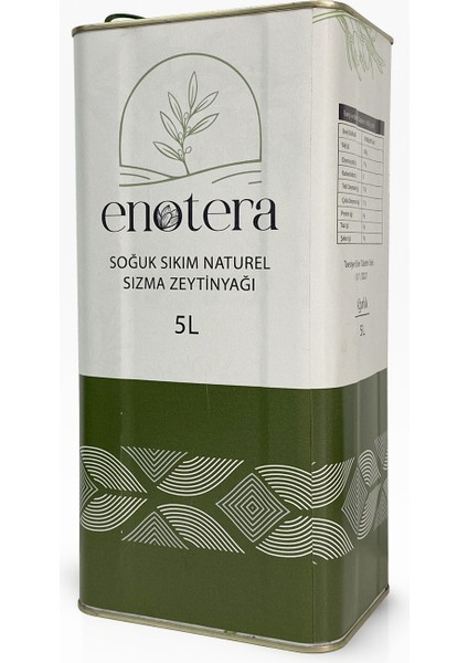 Soğuk Sıkım Naturel Sızma Zeytinyağı 5 L fırsatları