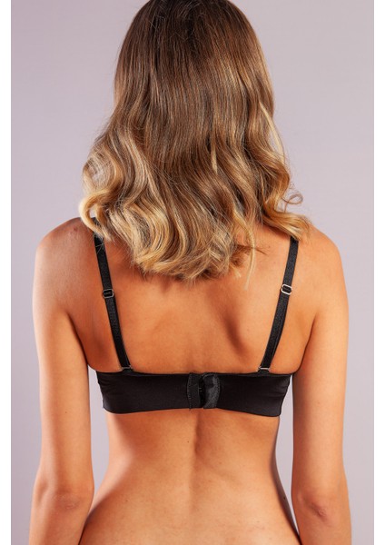 Genius Balconette Heavy Push Up Bra, Siyah Konforlu ve Şık Sütyen modelleri