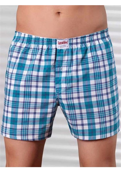 Şahinler Ekose Boxer Desenli E090