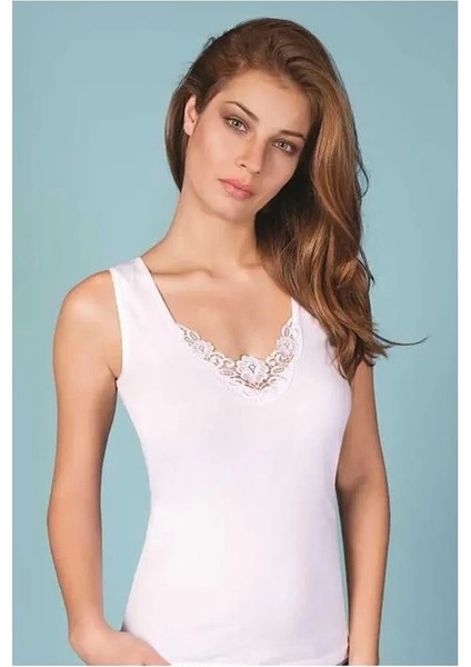 Berrak Kadın Güpürlü Genis Askı Atlet