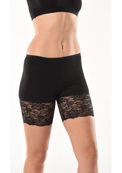 Dantelli Kısa Kadın Şort Tayt 496 fırsatları