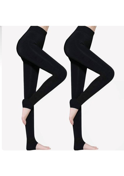 Siyah Peluş Tayt PT580-1 modelleri