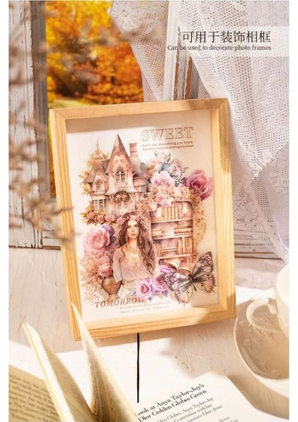 E3-30 Adet Bohemian Life Pet Sticker - Renk : Yesil indirimleri