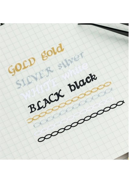 E1-1 Sayfa Zincir Sticker - Renk : Beyaz modelleri