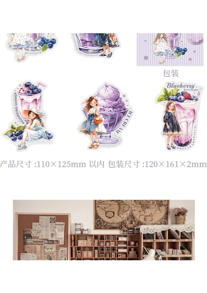 U9-10 Adet Yaz Kız Pet Sticker - Renk : Turuncu fırsatları