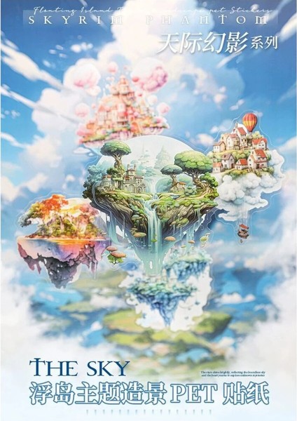 E3-10 Adet Fantastic Ada Pet Stıcker - Numara : 3