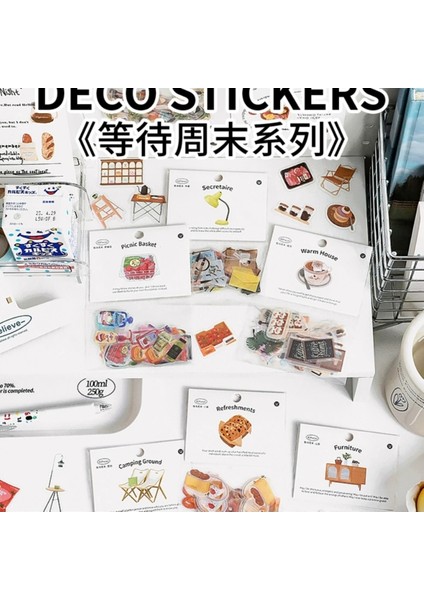 P12-40 Adet Günlük Pet Sticker - Numara : 4 indirimleri