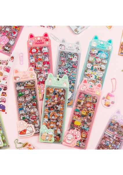 O10-10 Sayfa Kawaii Pet Sticker C - Numara : 1