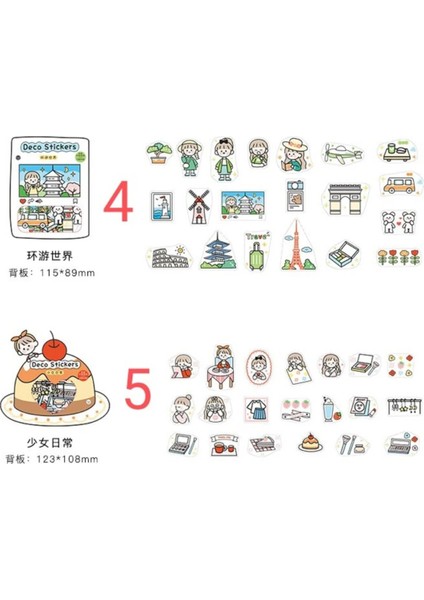 E5-40 Adet Kawaii Sticker - Numara : 2 fiyatları