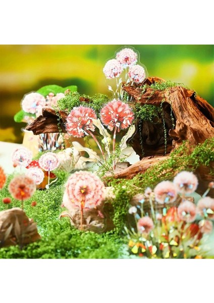 O15-10 Adet Hologramlı Karahindiba Pet Sticker - Renk : Kırmızı indirimleri