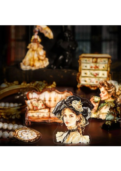 P14-15 Adet Victoria Pet Sticker - Renk : Mavi fiyatları