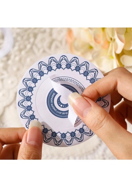 W7-20 Adet Cerceve Sticker - Renk : Pembe modelleri