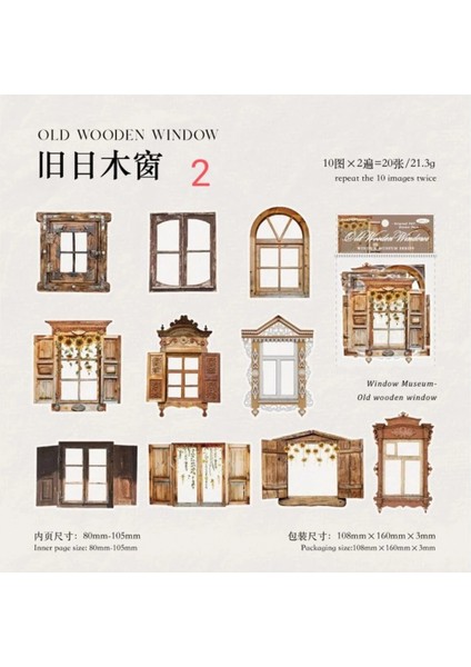 O7-20 Adet Pencere Pet Sticker - Numara : 3 modelleri