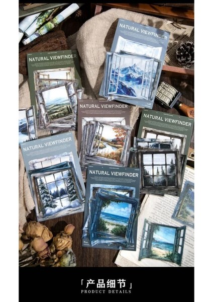 E2-20 Adet Pencere Pet Sticker - Numara : 5