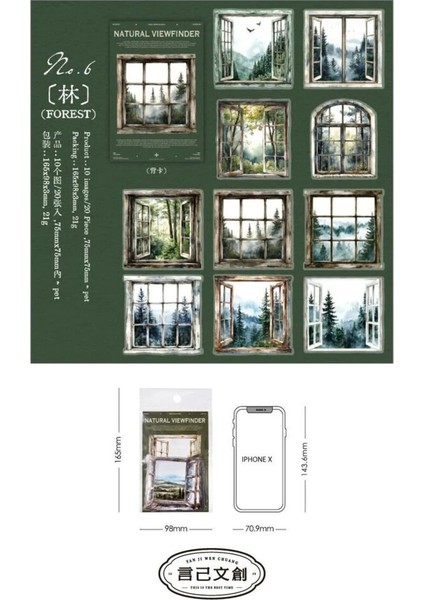 E2-20 Adet Pencere Pet Sticker - Numara : 5 indirimleri