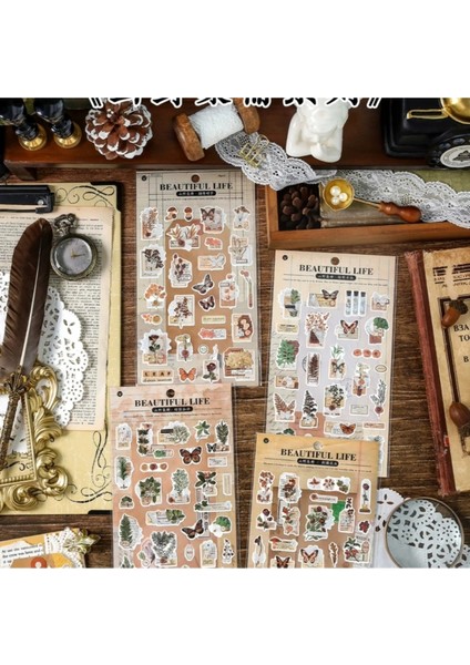 E4-1 Sayfa Kelebek Cicek Sticker - Numara : 4 fırsatları