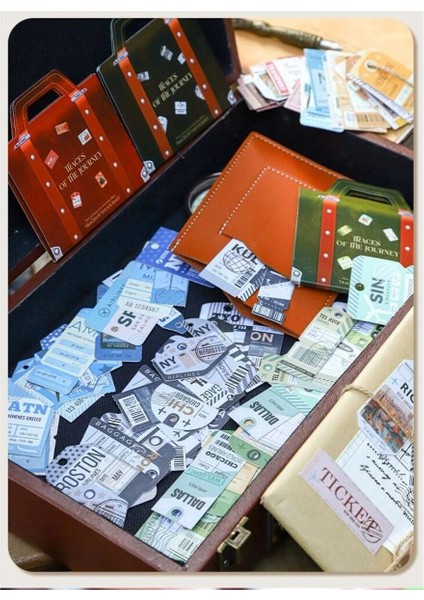 W3-30 Adet Label Tag Karton Sticker - Renk : Yesil indirimleri