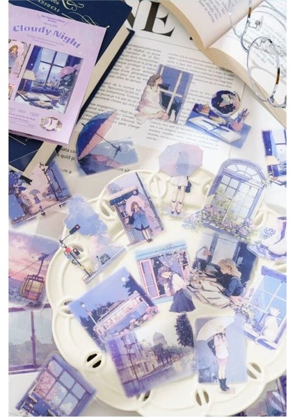 W3-40 Adet El Çizimi Pet Sticker - Numara : 4 indirimleri