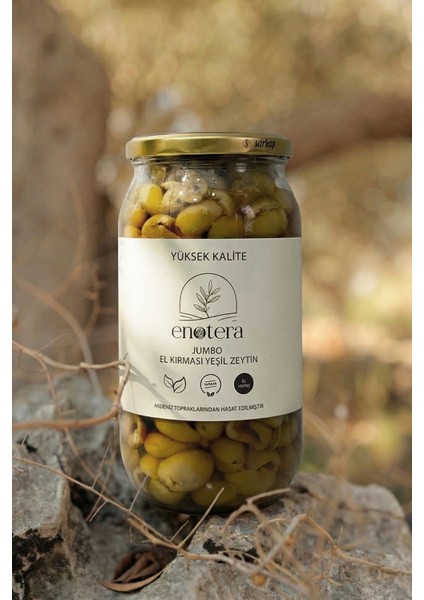 El Kırması Jumbo Yeşil Zeytin 1000 ml