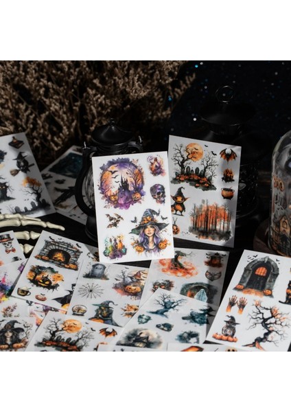 P6-5 Sayfa Halloween Transfer Sticker - Numara : 1