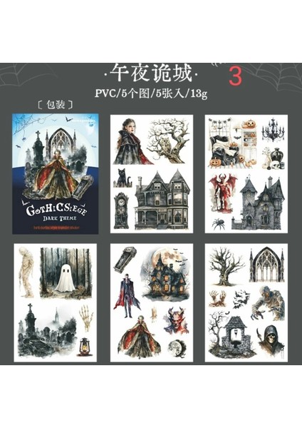 P6-5 Sayfa Halloween Transfer Sticker - Numara : 1 fırsatları