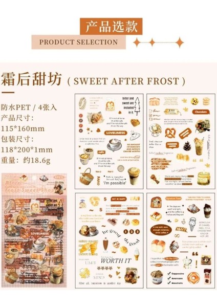 E2-4 Sayfa Ajanda Pet Sticker - Renk : Sarı fiyatları