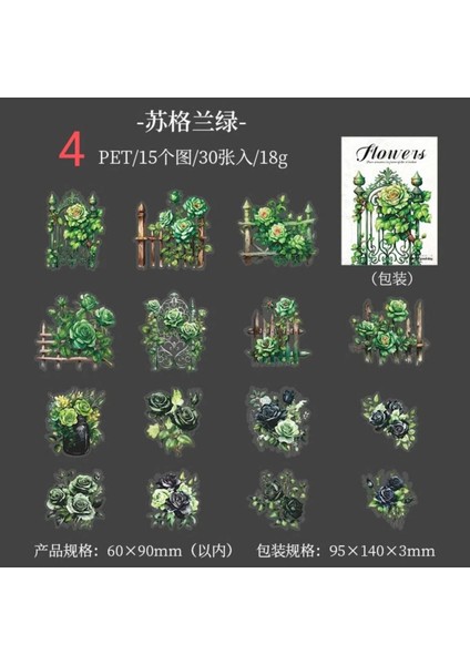 P13-30 Adet Pet Sticker - Numara : 3 indirimleri