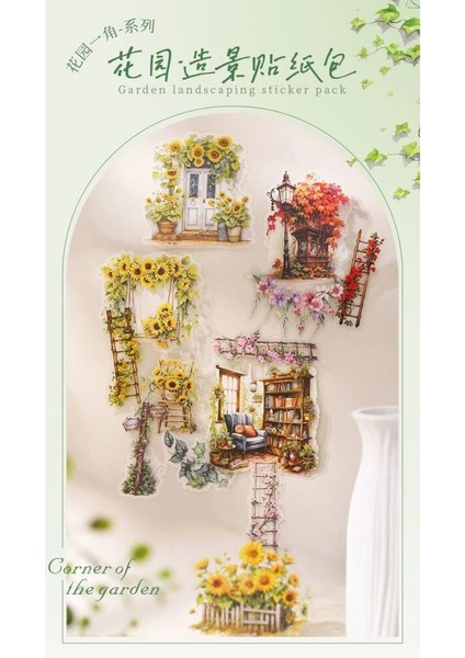 P3-30 Adet Bahce Pet Sticker - Numara : 2