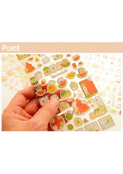 E2-1 Sayfa Yaldızlı Tatlı Sticker - Numara : 3