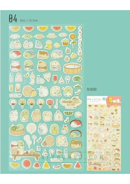 E2-1 Sayfa Yaldızlı Tatlı Sticker - Numara : 3 indirimleri