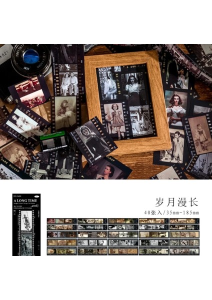 O10-40 Adet Film Pet Sticker - Renk : Kahverengi fiyatları