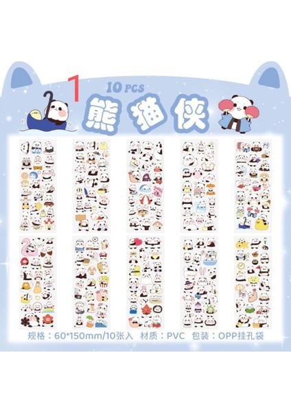 O10-10 Sayfa Kawaii Pet Sticker A - Numara : 4 fiyatları