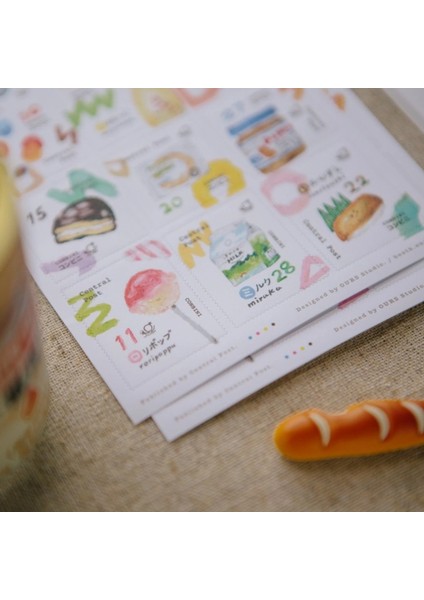 B9-Our Studio 2 Sayfa Washi Pul Sticker