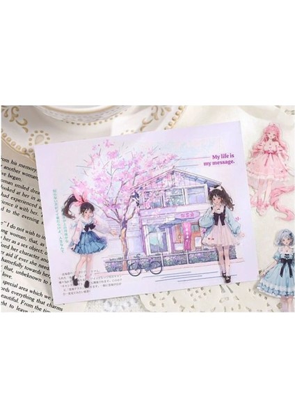 W7-20 Adet Kız Pet Sticker - Renk : Yesil indirimleri