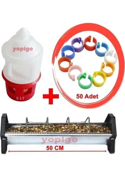 Güvercin Suluğu + Güvercin Yemliği + Güvercin Klips 3’lü Set