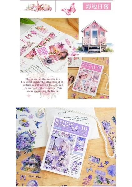 U3-10 Sayfa Pet Sticker Blok - Renk : Mavi fiyatları