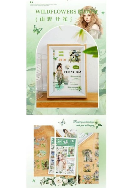 U3-10 Sayfa Pet Sticker Blok - Renk : Mavi fırsatları